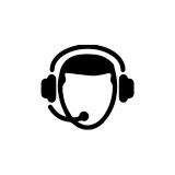 Man on headset icon